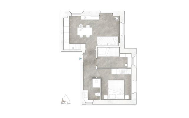 1 - Trilocale piano terra